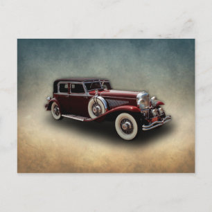 Duesenberg (Duesy)モデルJのクラシック車 ポストカード