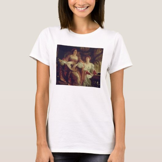 Duet (キャンバス上の油) tシャツ (正面)