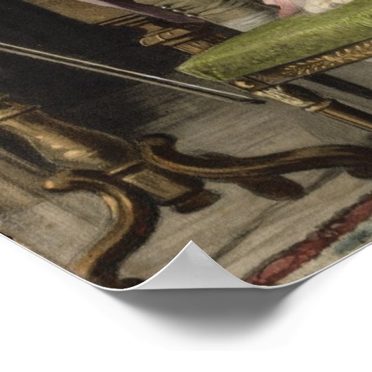 Duet (mezotint) ポスター (角)