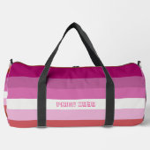 Duffelバッグのカスタマイズ – Lesbian Pride ダッフルバッグ (正面)