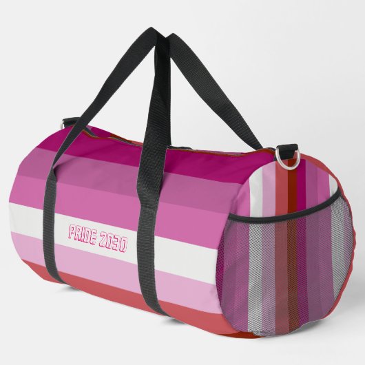 Duffelバッグのカスタマイズ – Lesbian Pride ダッフルバッグ (右コーナー)