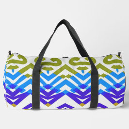 Duffel Bag, A multicolor classic zigzag pattern  ダッフルバッグ