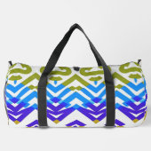 Duffel Bag, A multicolor classic zigzag pattern  ダッフルバッグ (裏面)