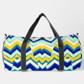 Duffel Bag, A multicolor classic zigzag pattern D ダッフルバッグ (裏面)