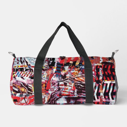 Duffel Bag – Fragmented Pulse ダッフルバッグ (正面)
