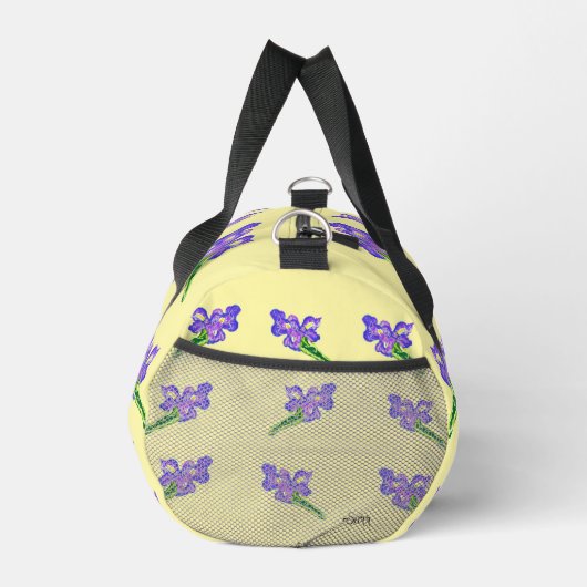 Duffel Bag  : Iris Flowers ダッフルバッグ (右)