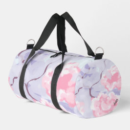 Duffel Bag : Pink Roses Winters Frost . ダッフルバッグ