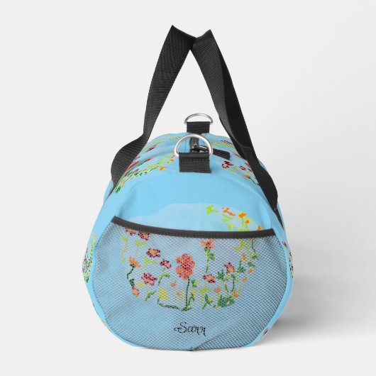 Duffel Bag : Spring Flowers . ダッフルバッグ (右)