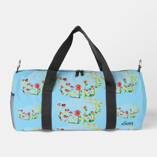 Duffel Bag : Spring Flowers . ダッフルバッグ (裏面)