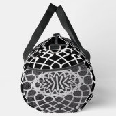 Duffel Bag, White & Black classic stylish design ダッフルバッグ (右)