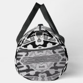 Duffel Bag, White & Black classic stylish design ダッフルバッグ (右)