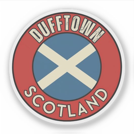 Dufftown, Scotland シール (正面)