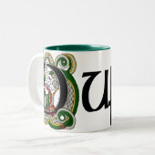 Duffyのケルト族のドラゴンのマグ ツートーンマグカップ (正面左)
