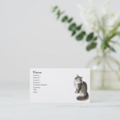 Duffyメインのあらいぐま猫の名刺 名刺 (スタンド正面)