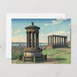 Dugald Stewart Monument on Calton Hill ポストカード