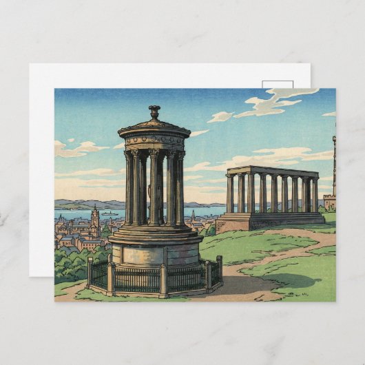 Dugald Stewart Monument on Calton Hill ポストカード (正面/裏面)