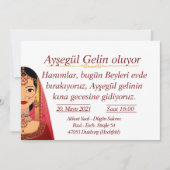 Dügün kina 招待状 (正面)