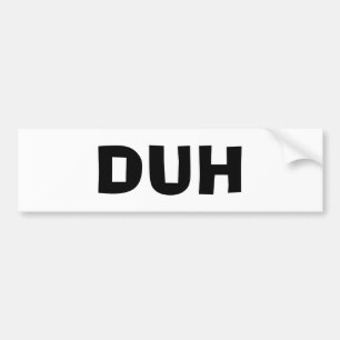 DUH バンパーステッカー