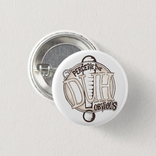 DUH 1つ 缶バッジ (正面&裏面)