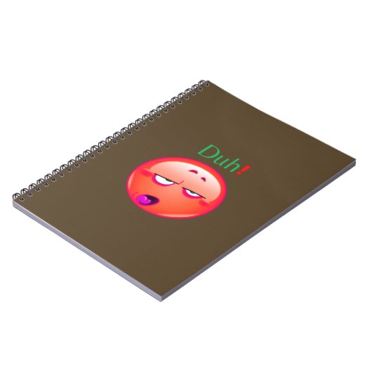 Duh Notebook, Duh emoji顔リアクションノートブック, ノートブック (左側)