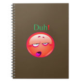Duh Notebook, Duh emoji顔リアクションノートブック, ノートブック (正面)