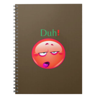 Duh Notebook, Duh emoji顔リアクションノートブック， ノートブック