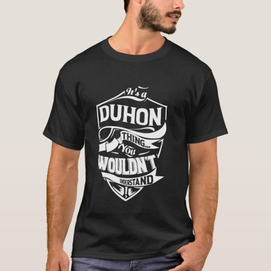 DUHONにしかわからないこと ギフト Tシャツ (正面)
