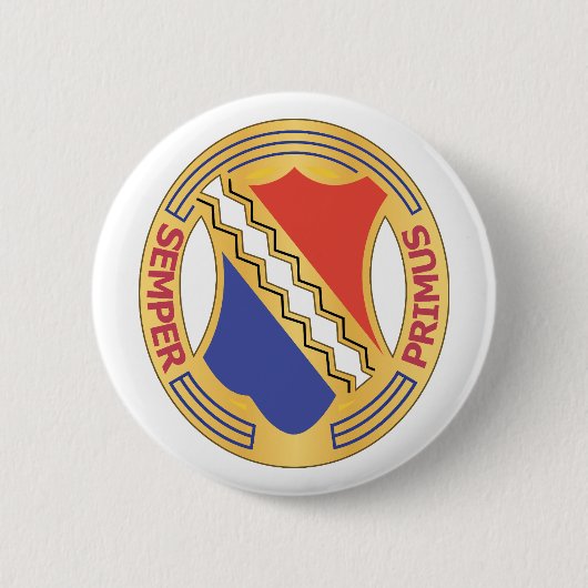 DUI – 歩兵第1連隊2テキスト 缶バッジ (正面)