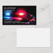 DUI Attorney Modern Police Car Theme 名刺 (正面/裏面)