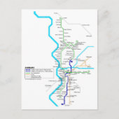 Duisburg地下鉄システムのはがき ポストカード (正面)