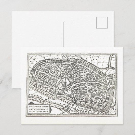 Duisburg: 1666 ポストカード (正面/裏面)