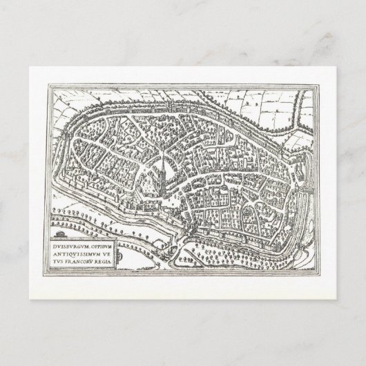 Duisburg: 1666 ポストカード (正面)