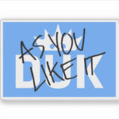 DUKロゴ シール (正面)