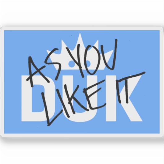 DUKロゴ シール (正面)