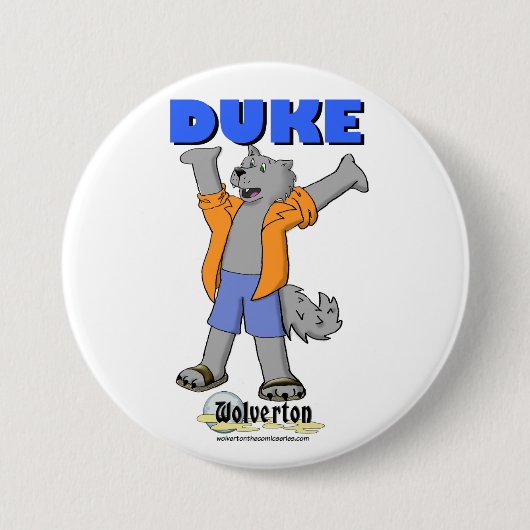 Duke Button 缶バッジ (正面)
