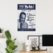 Duke Ellington jazz poster - Live at the Blue Note ポスター (ホームオフィス)