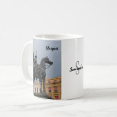 Duke of Wellington Statue, Glasgow Mug コーヒーマグカップ (正面左)