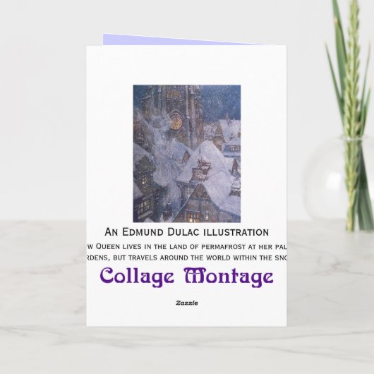 Dulacの雪の女王カード カード (裏面)