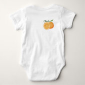  Dulce Tropical: Naranjita Feliz" editable ベビーボディスーツ (裏面)