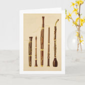 dulcianのoboe、バスーン、oboe da caccia a カード (黄色い花)