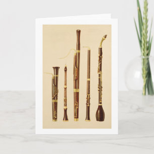 dulcianのoboe、バスーン、oboe da caccia a カード