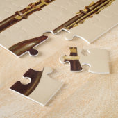 dulcianのoboe、バスーン、oboe da caccia a ジグソーパズル (側面)