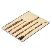 dulcianのoboe、バスーン、oboe da caccia a ノートブック (左側)