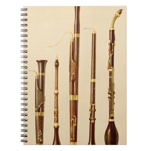 dulcianのoboe、バスーン、oboe da caccia a ノートブック (正面)