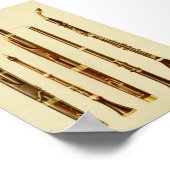 Dulcian、Oboe、Bassoon、Baronite Oboe ポスター (角)