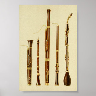 Dulcian、Oboe、Bassoon、Baronite Oboe ポスター