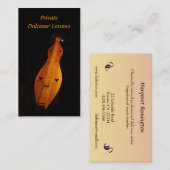 Dulcimerのレッスン 名刺 (正面/裏面)