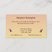 Dulcimerのレッスン 名刺 (裏面)