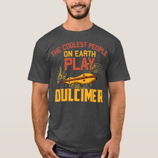 Dulcimer Music Lover Mountain Dulcimer Player Tシャツ (正面)