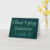 Dulcimer Rock It Greeting Card カード (黄色い花)